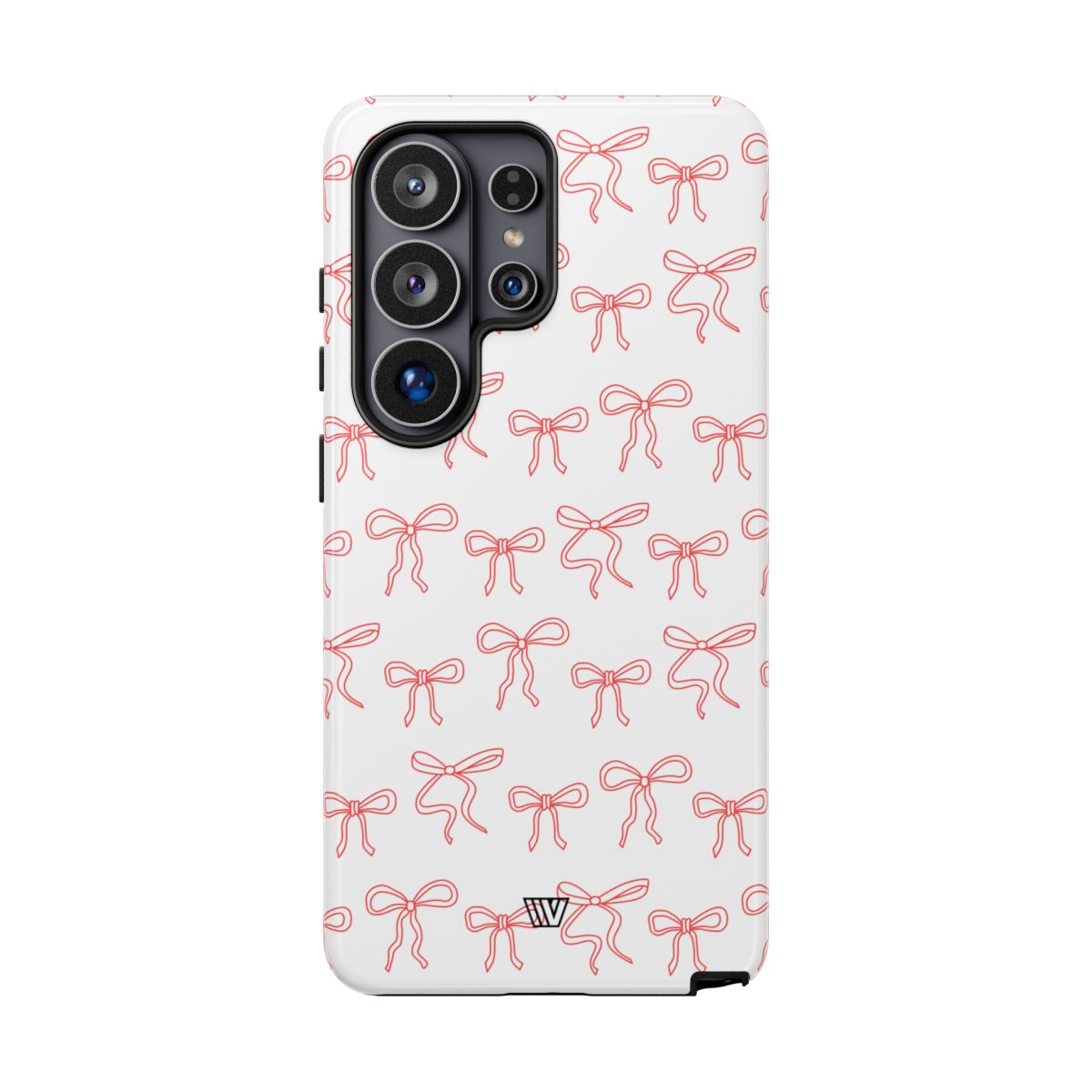 Red Ribbon Tough Phone Case Dual-Layer Impact Resistant Trovvve