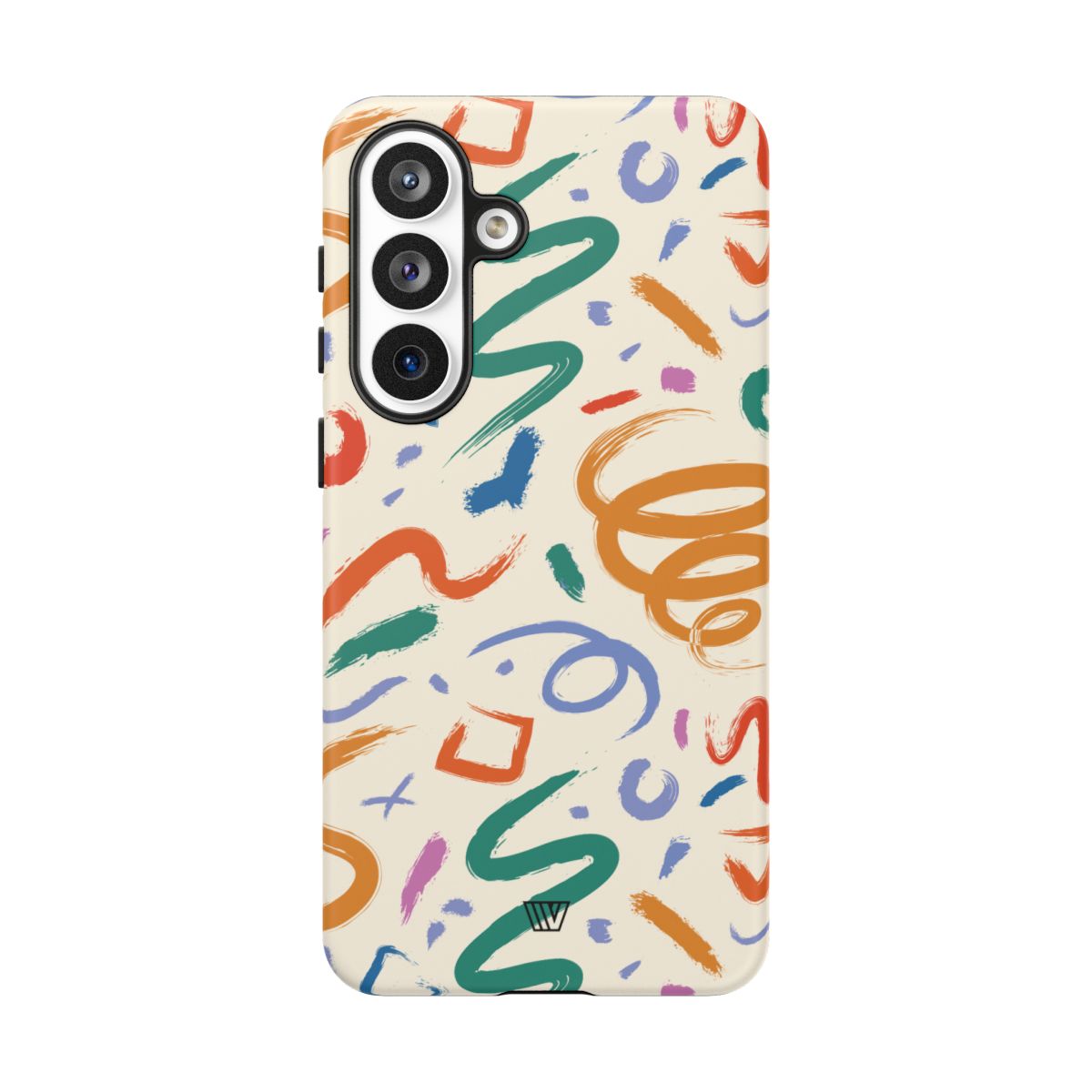 Doodle Brush Strokes Tough Phone Case