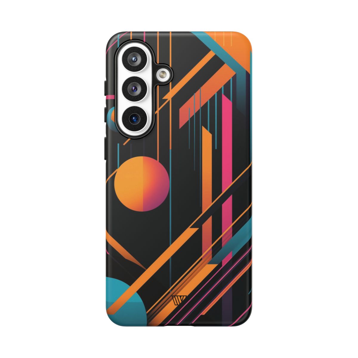 Tough Phone Case Dual-Layer Impact Resistant BOLD RETRO LINES