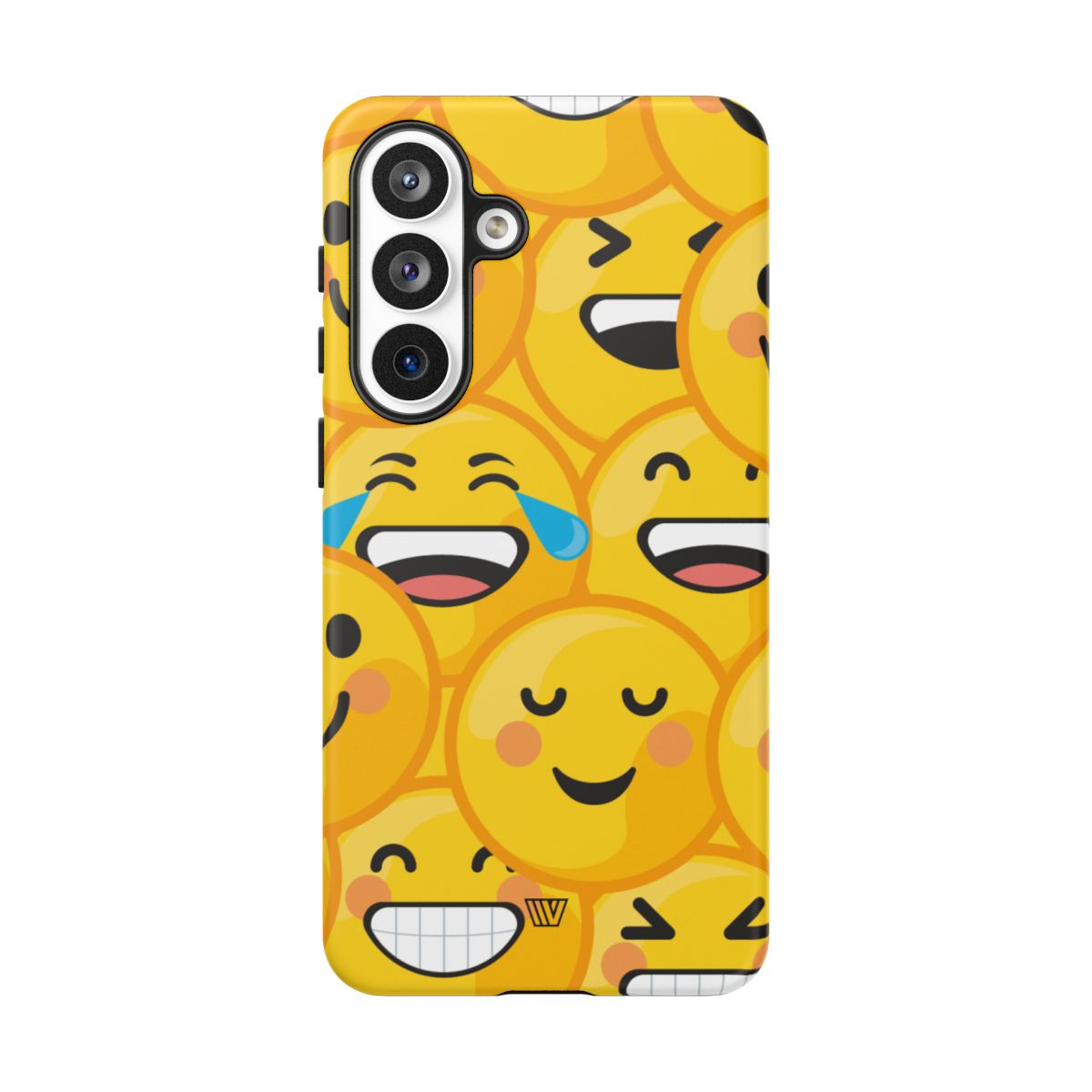 Tough Phone Case Impact-Resistant Dual-Layer Polycarbonate EMOJI FACES