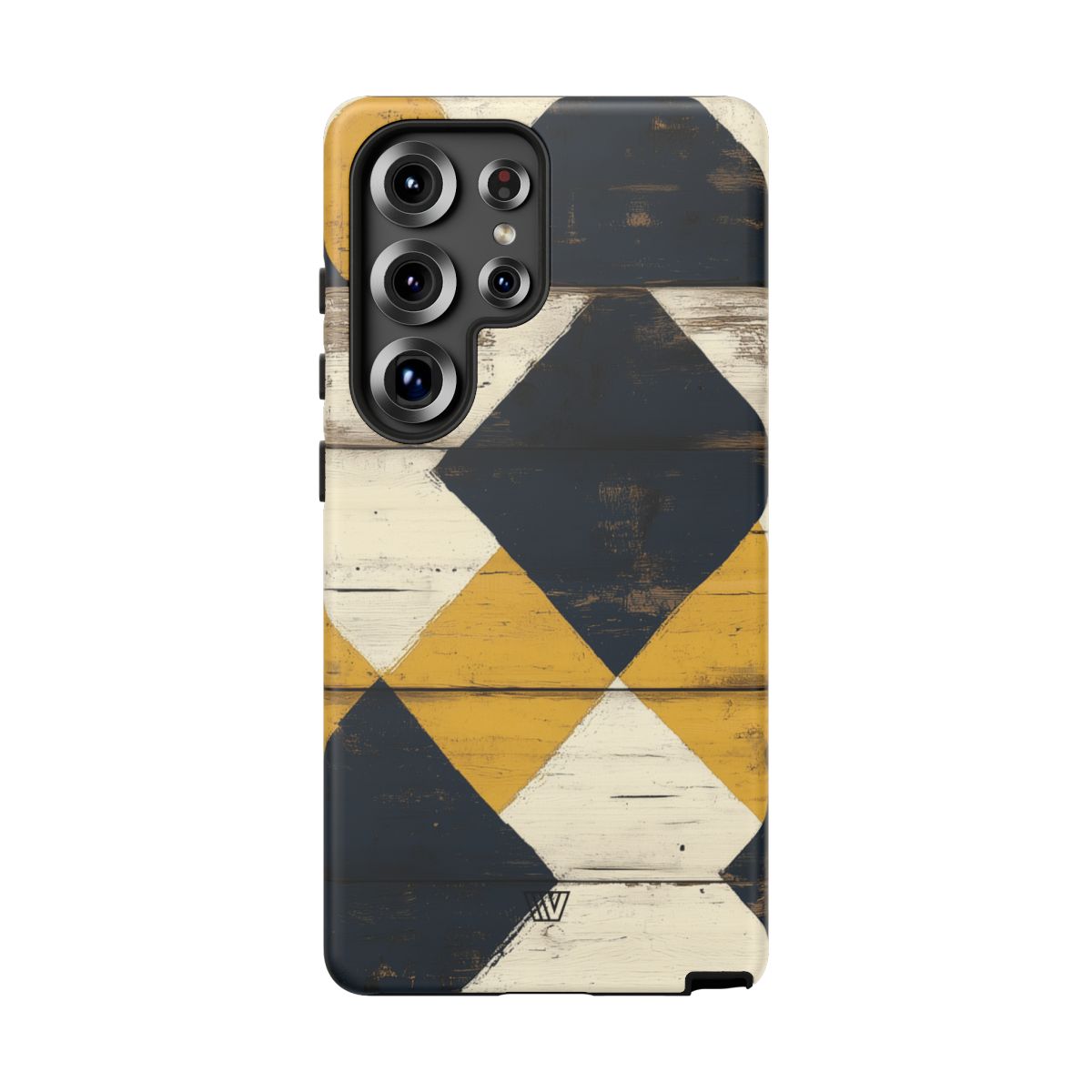 Tough Phone Case Dual-Layer Protection Farmhouse Wood