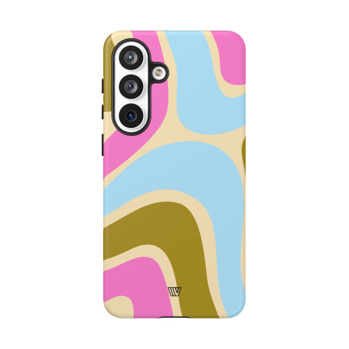 Tough Phone Case Large Groovy Waves Polycarbonate Shell