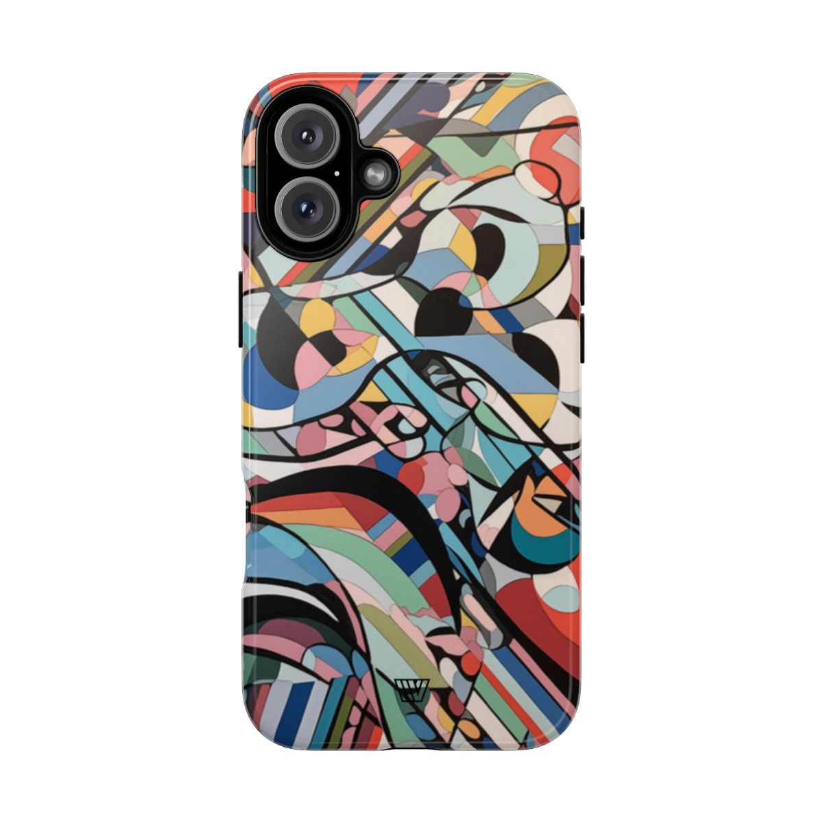 Abstract Mural Tough Phone Case Dual-Layer Protection