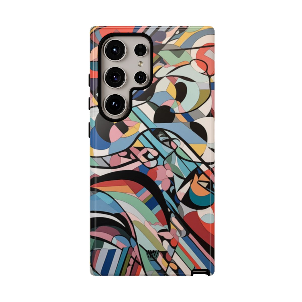 Abstract Mural Tough Phone Case Dual-Layer Protection