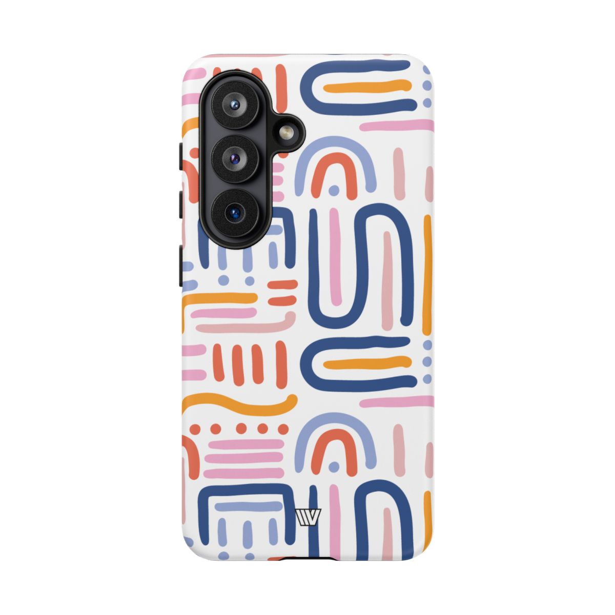 Tough Phone Case Dual-Layer Protection MEMPHIS BOLD LINES