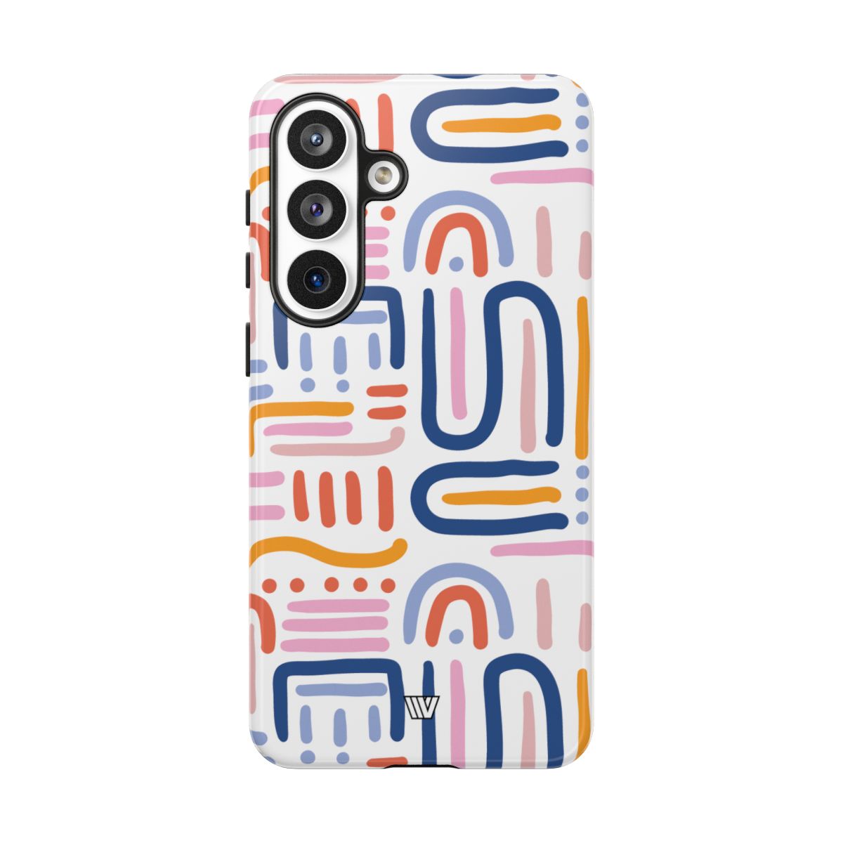 Tough Phone Case Dual-Layer Protection MEMPHIS BOLD LINES