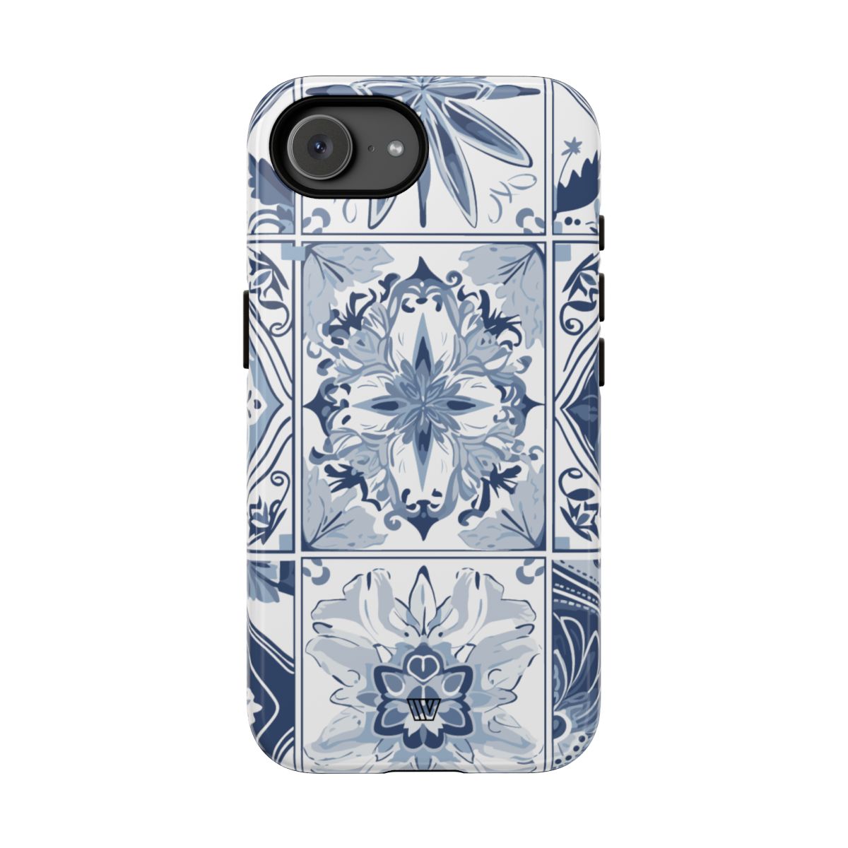 Blue White Tile Tough Impact-Resistant Phone Case