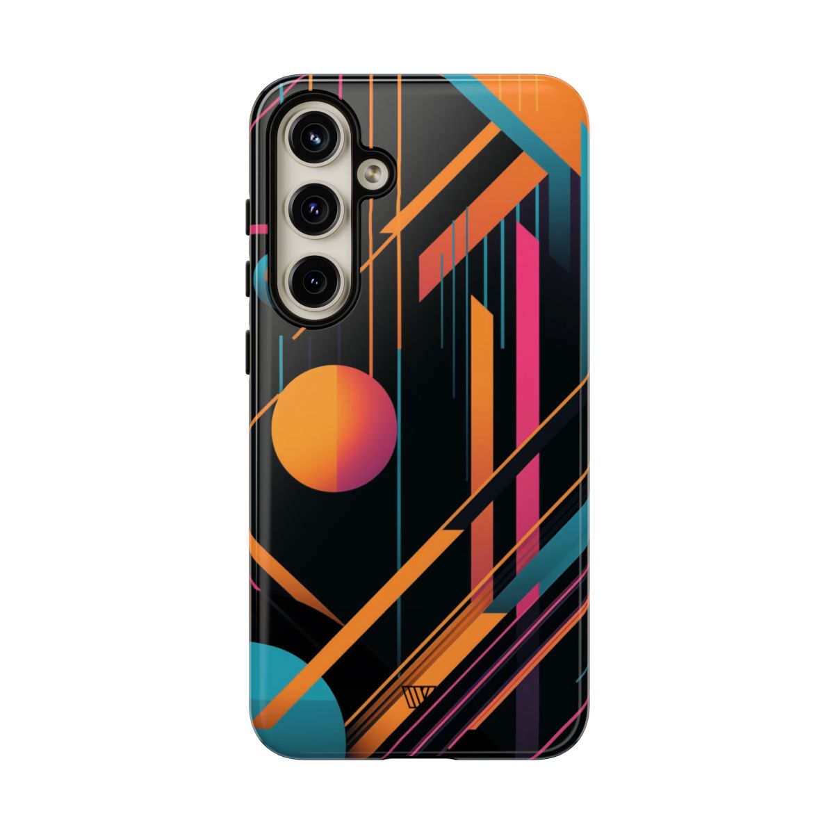 Tough Phone Case Dual-Layer Impact Resistant BOLD RETRO LINES