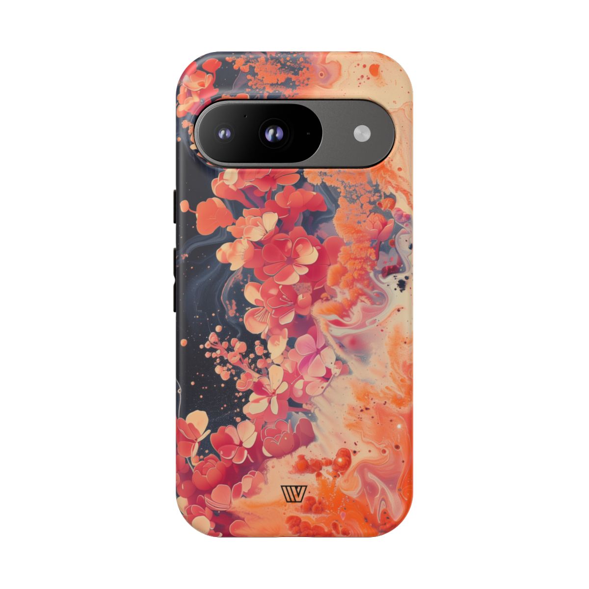 Tough Phone Case Dual-Layer Protection Phone Case WAVE OF FLOWERS