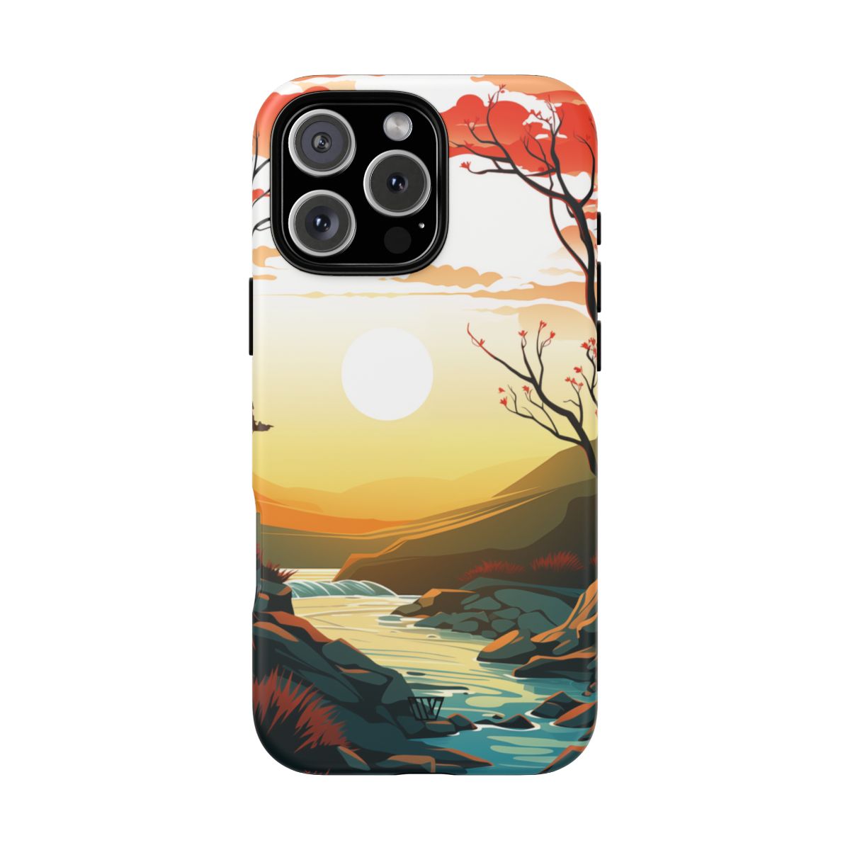 Tough Phone Case Dual-Layer Protection RIVER SUNSET