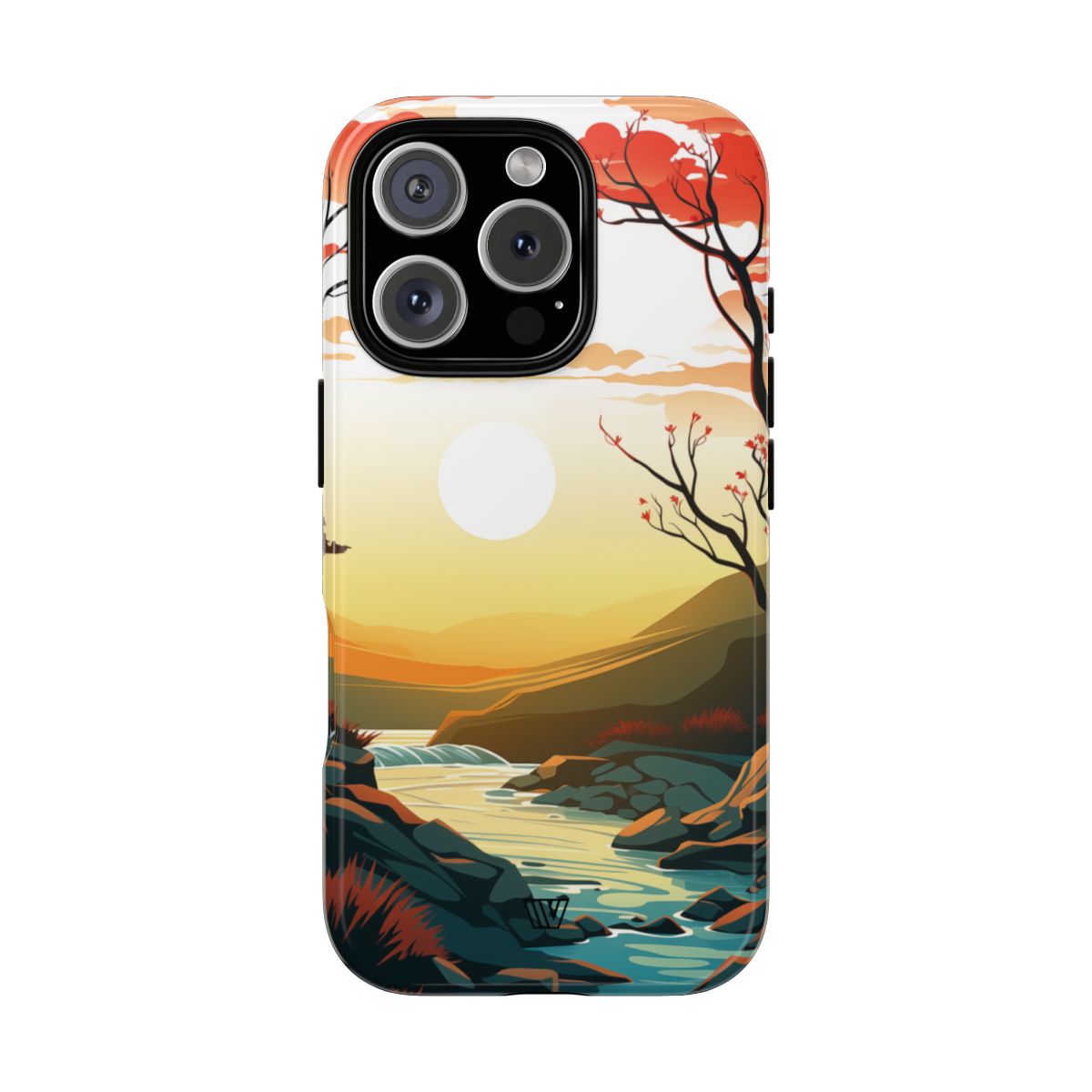 Tough Phone Case Dual-Layer Protection RIVER SUNSET