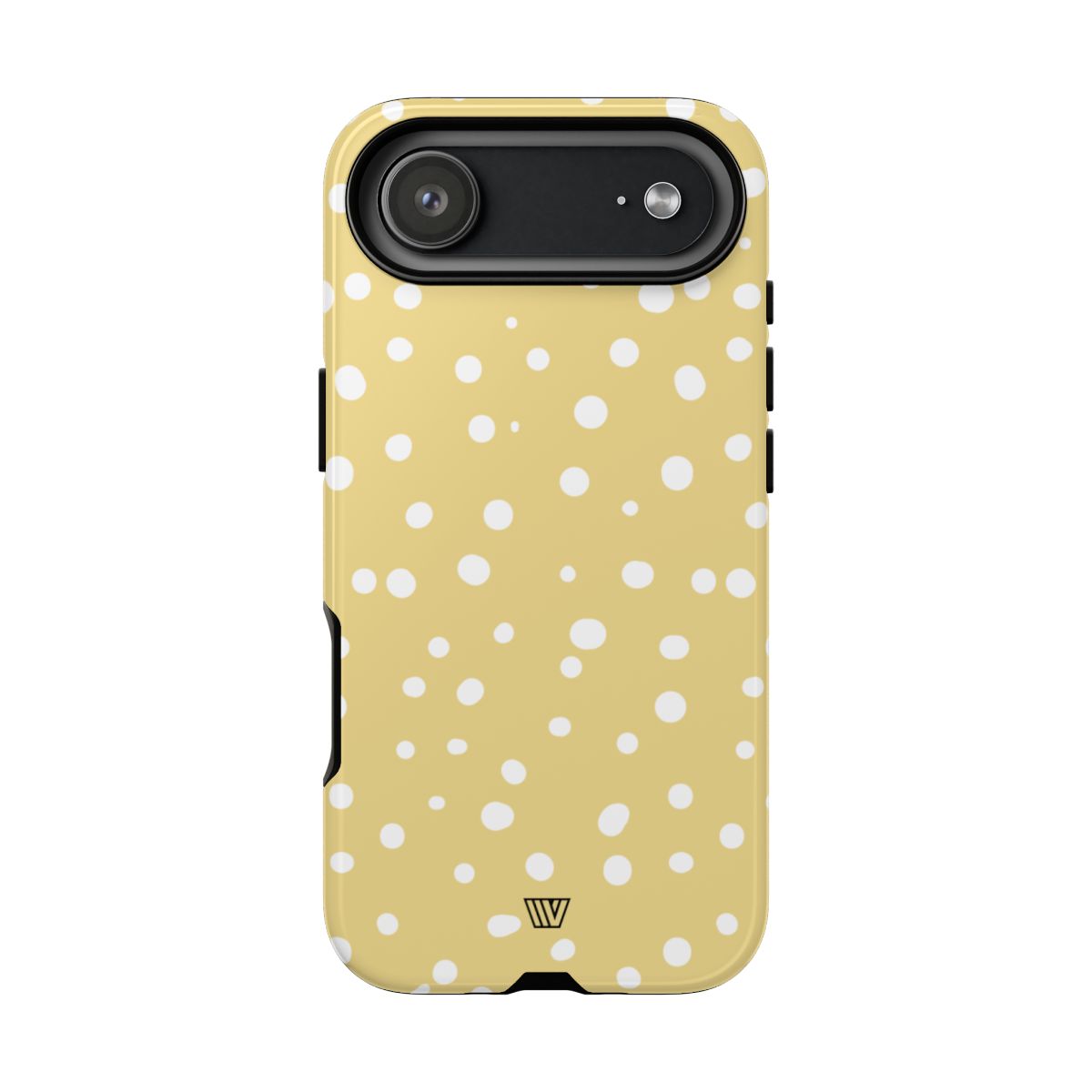 Muted Yellow Dots Tough Phone Case with Impact-Resistant Design
