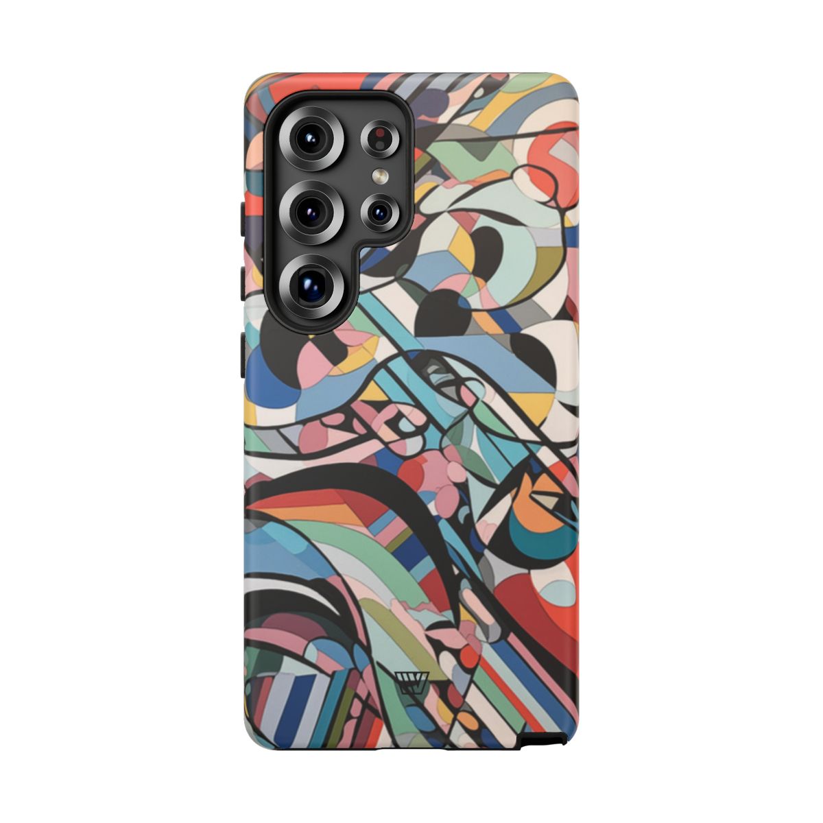 Abstract Mural Tough Phone Case Dual-Layer Protection