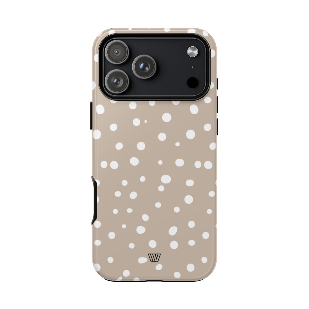Beige Dots Tough Phone Case Dual-Layer Protective Shell Trovvve