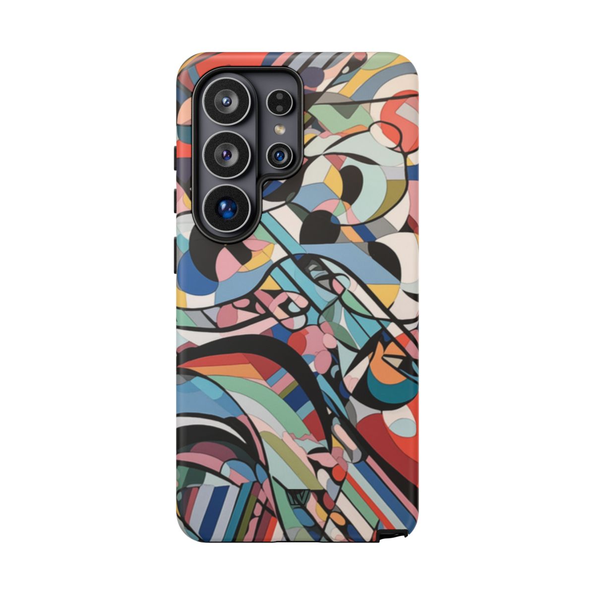 Abstract Mural Tough Phone Case Dual-Layer Protection