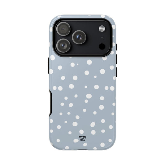 Blue Haze Dots Tough Phone Case Dual-Layer Protective Phone Case