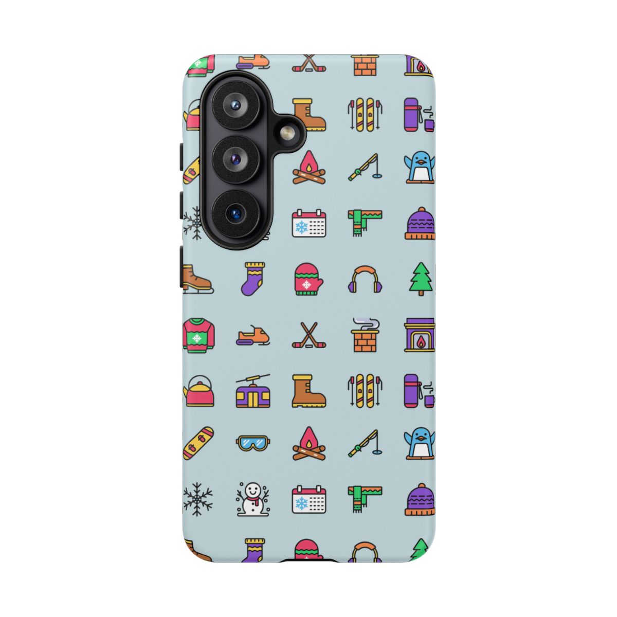 Tough Phone Case Dual-Layer Protective WINTER ICONS