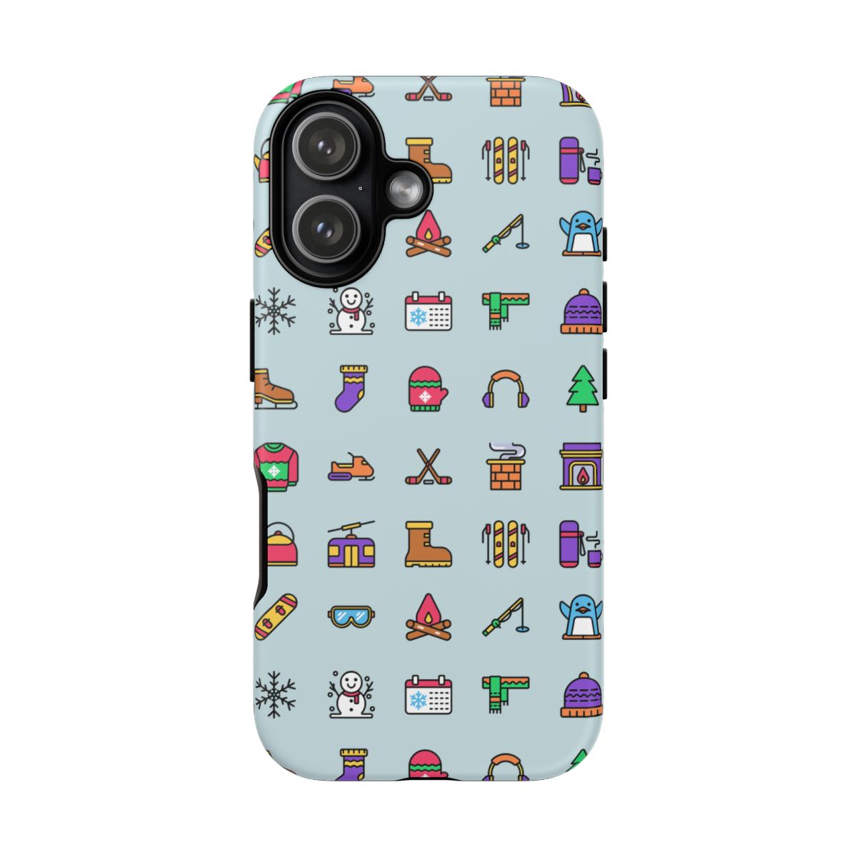 Tough Phone Case Dual-Layer Protective WINTER ICONS