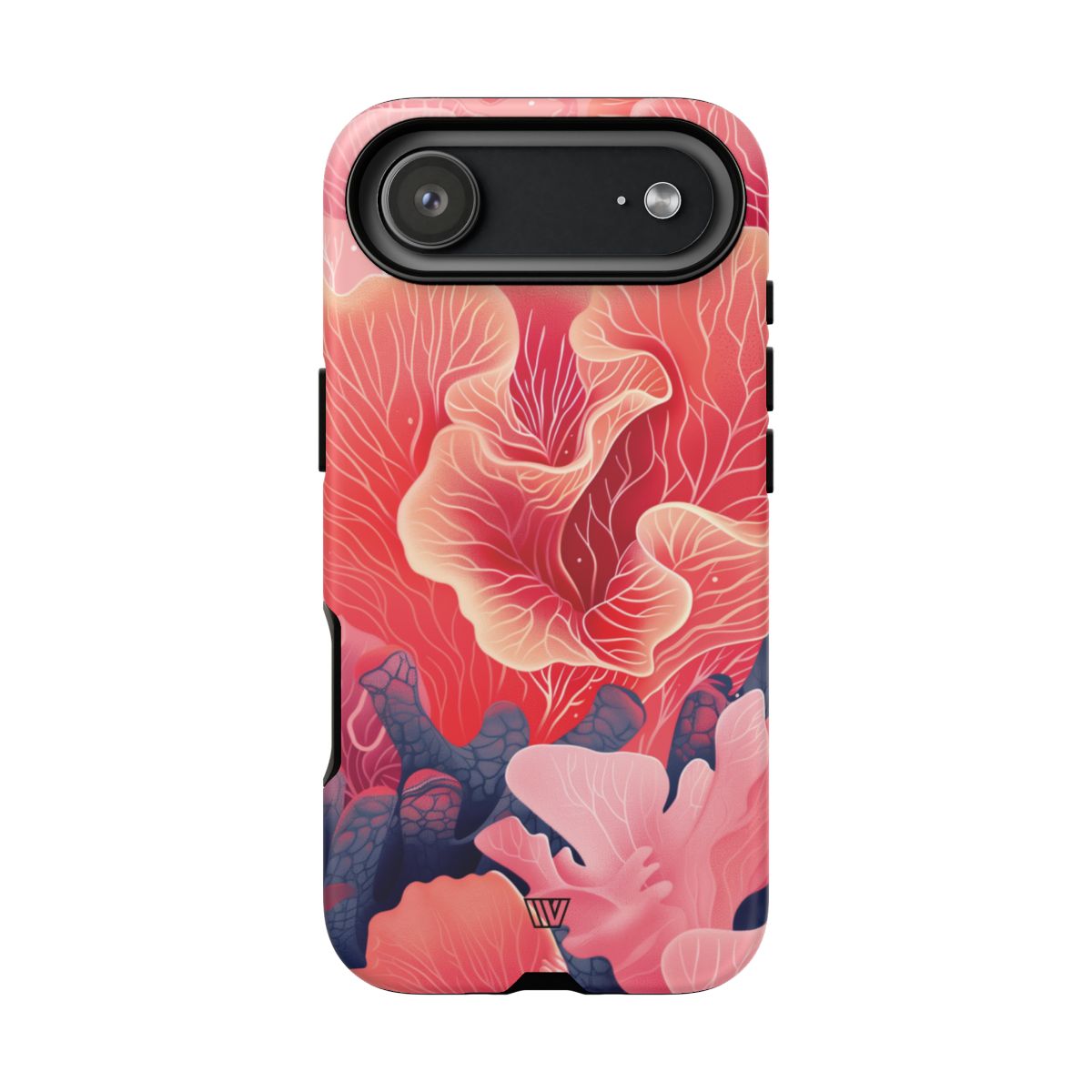 Pink Coral Tough Phone Case Dual-Layer Protection