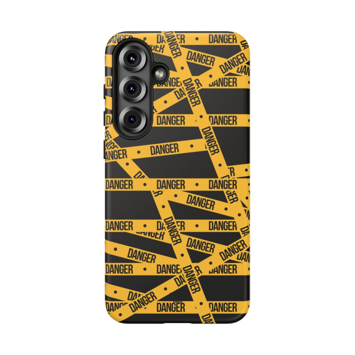 Tough Impact-Resistant Phone Case DANGER TAPE