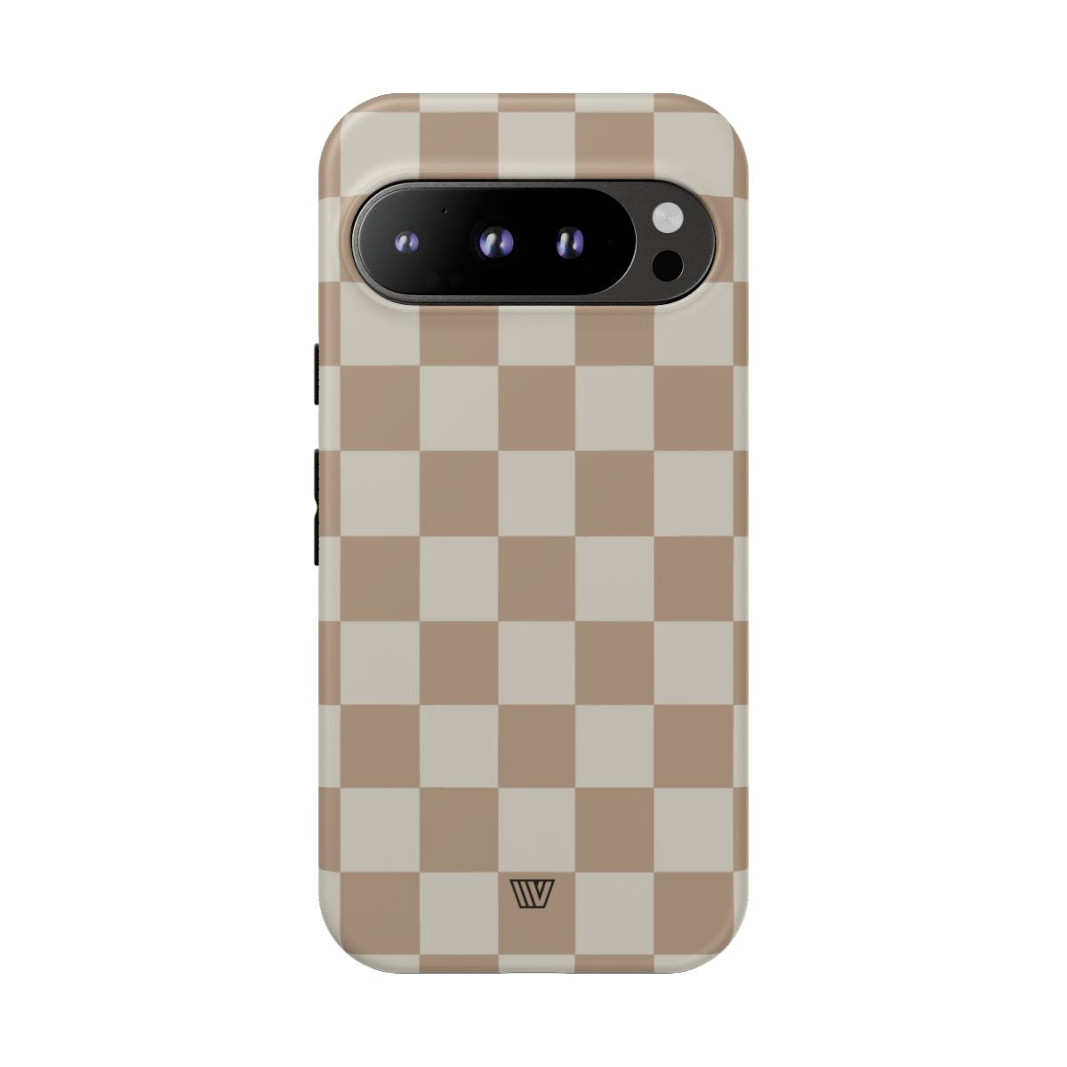 Checkerboard Tough Phone Case Dual-Layer Protection NEUTRAL
