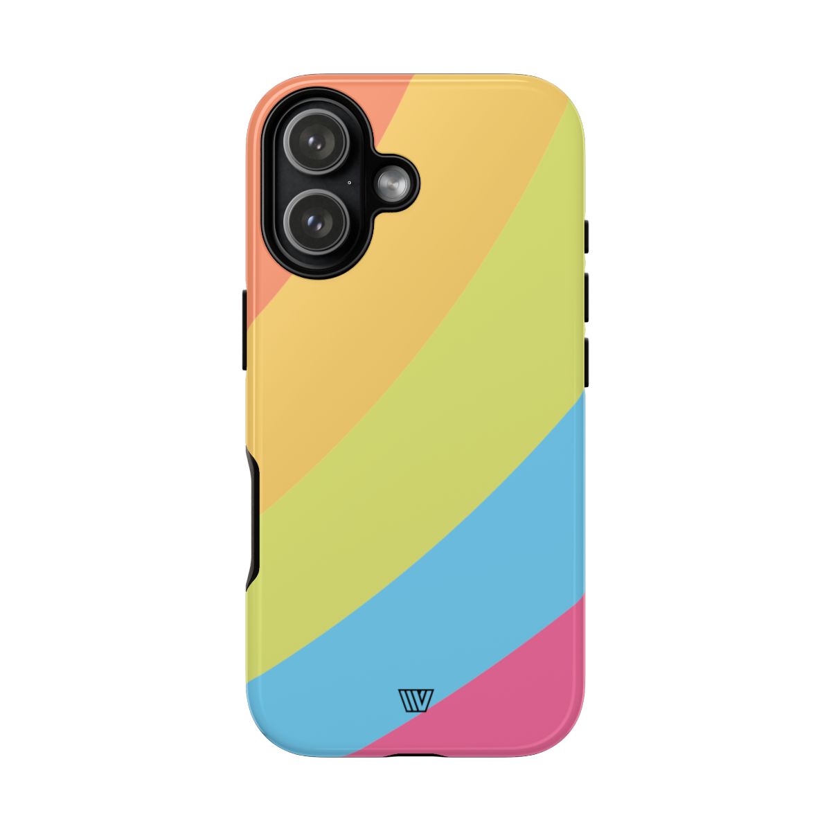 Neon Rainbow Tough Phone Case Dual-Layer Protective Shell