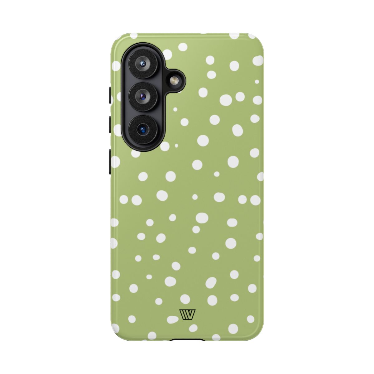Tough Phone Case Dual-Layer Protection PALE OLIVE DOTS