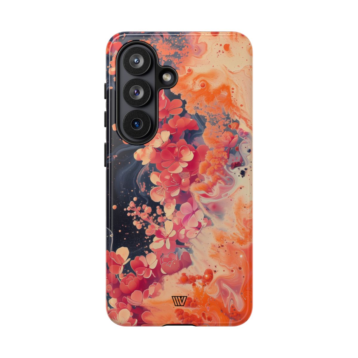 Tough Phone Case Dual-Layer Protection Phone Case WAVE OF FLOWERS