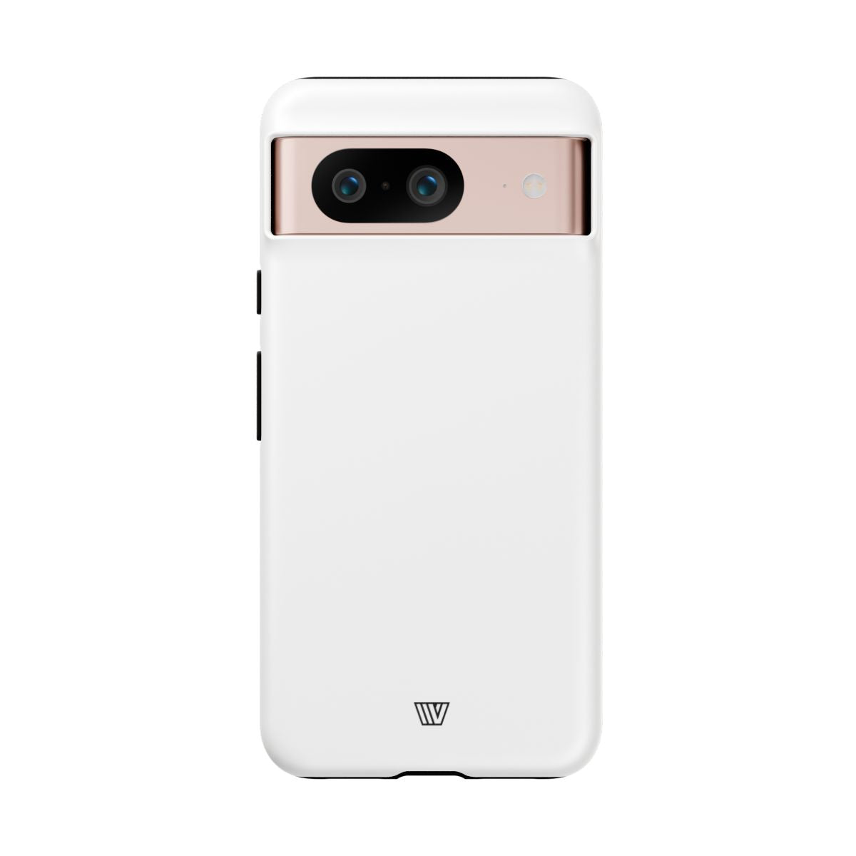 All White Tough Phone Case Protective Dual-Layer Polycarbonate Shell