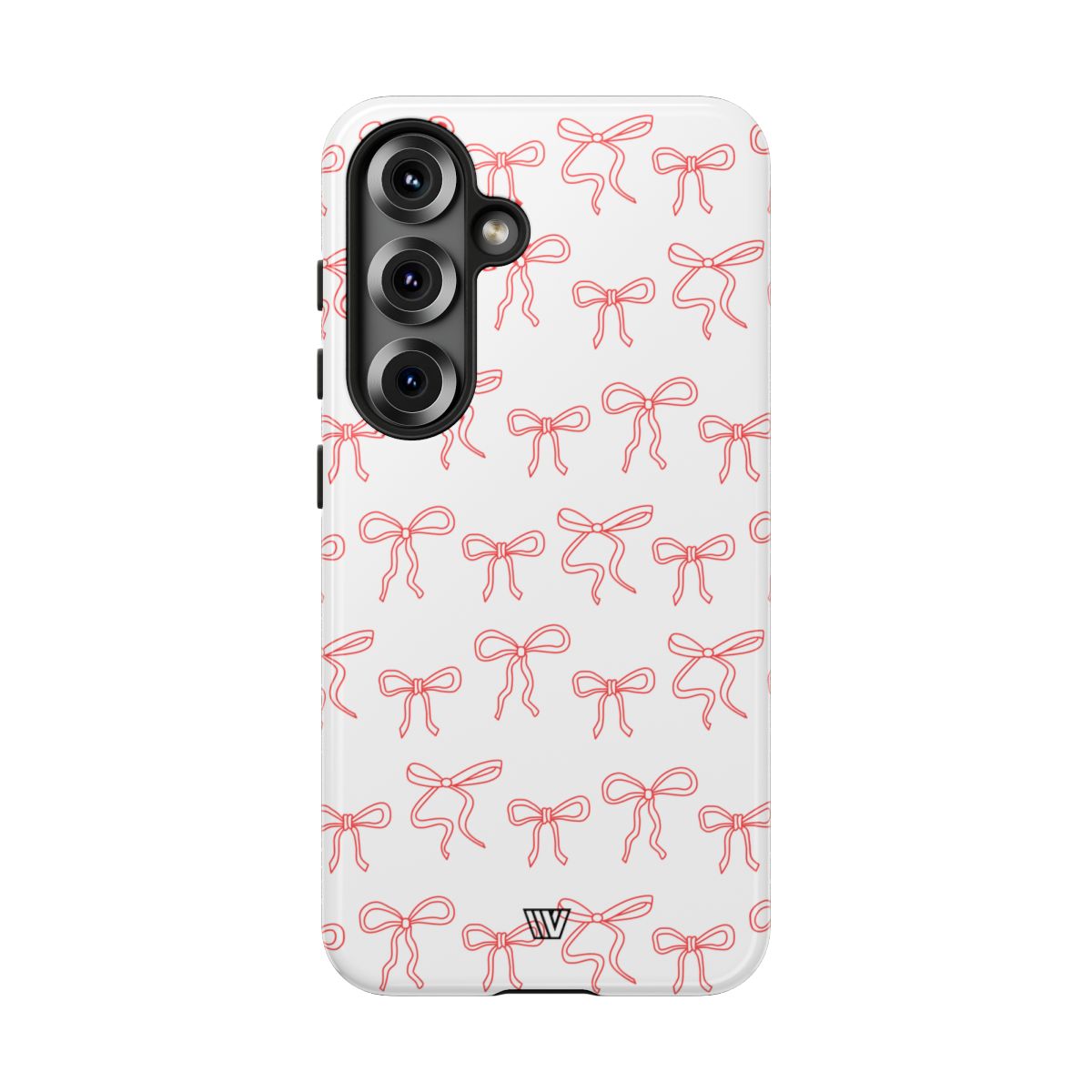 Red Ribbon Tough Phone Case Dual-Layer Impact Resistant Trovvve