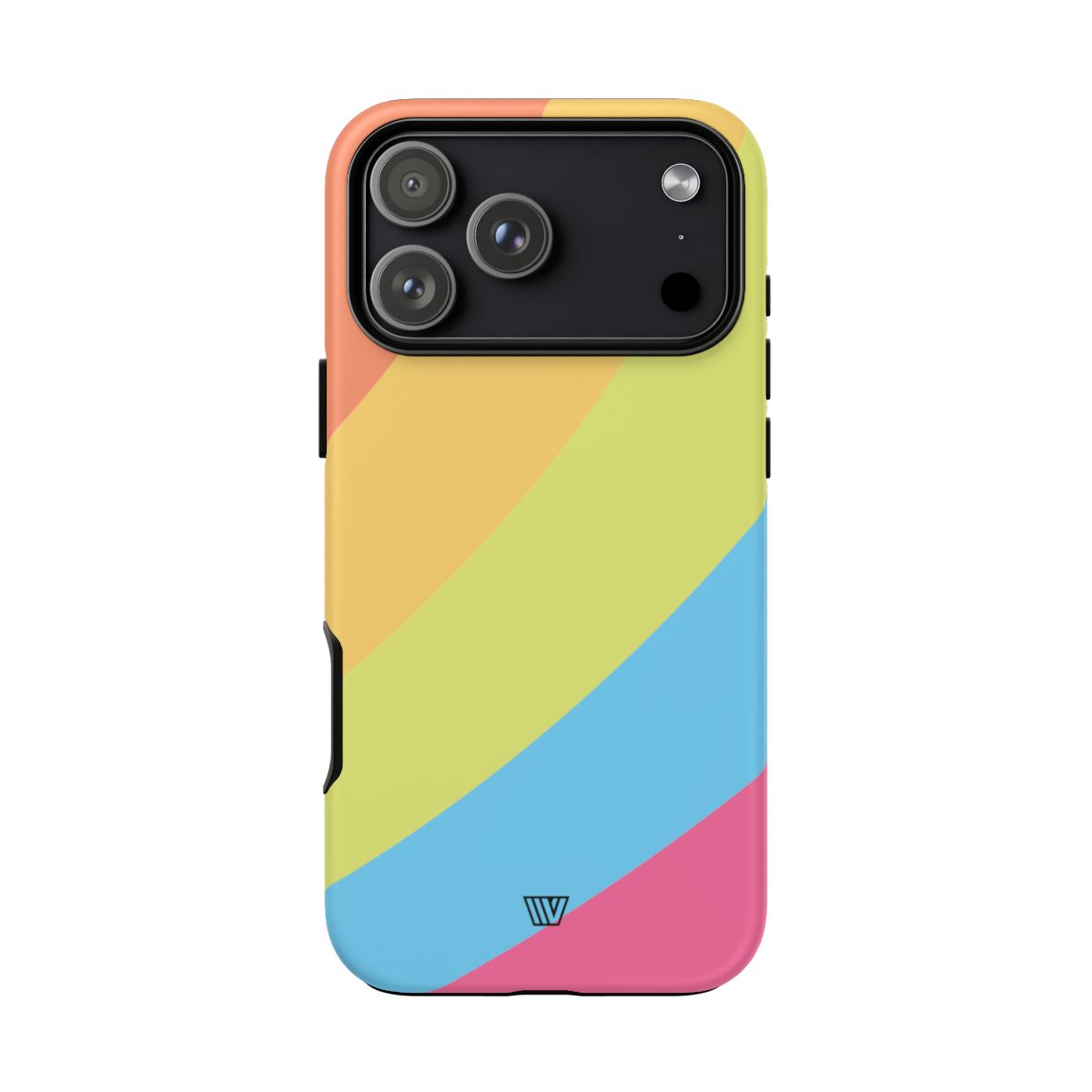 Neon Rainbow Tough Phone Case Dual-Layer Protective Shell