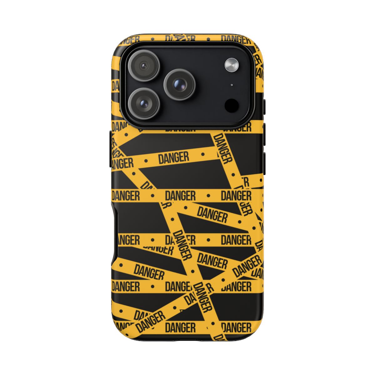 Tough Impact-Resistant Phone Case DANGER TAPE