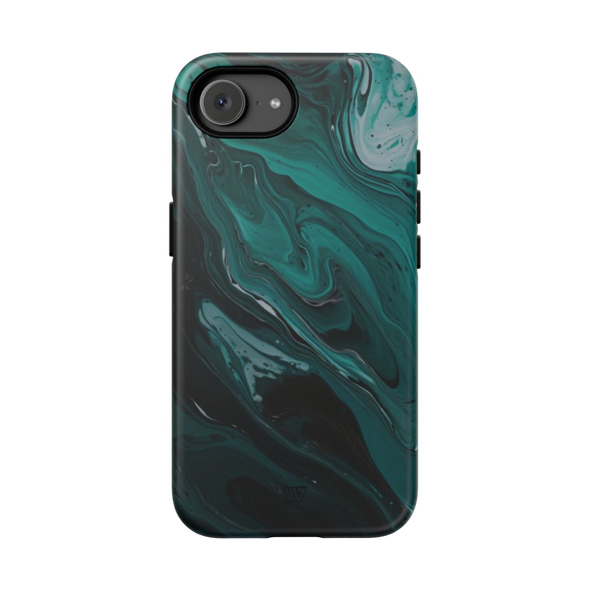 Teal Paint Swirl Tough Phone Case