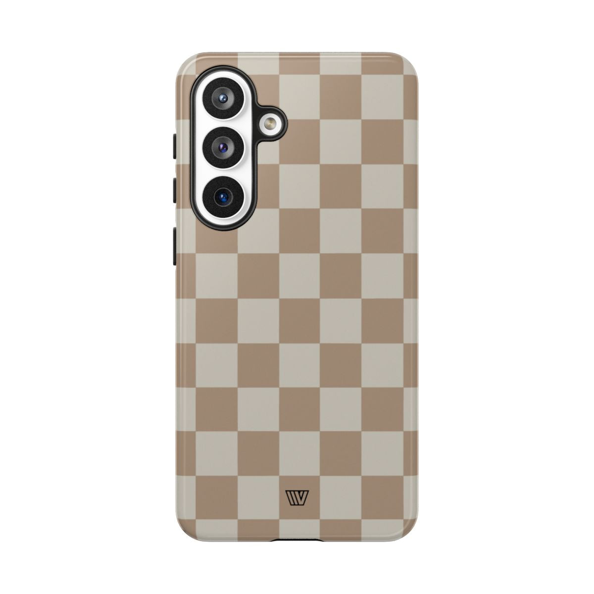 Checkerboard Tough Phone Case Dual-Layer Protection NEUTRAL