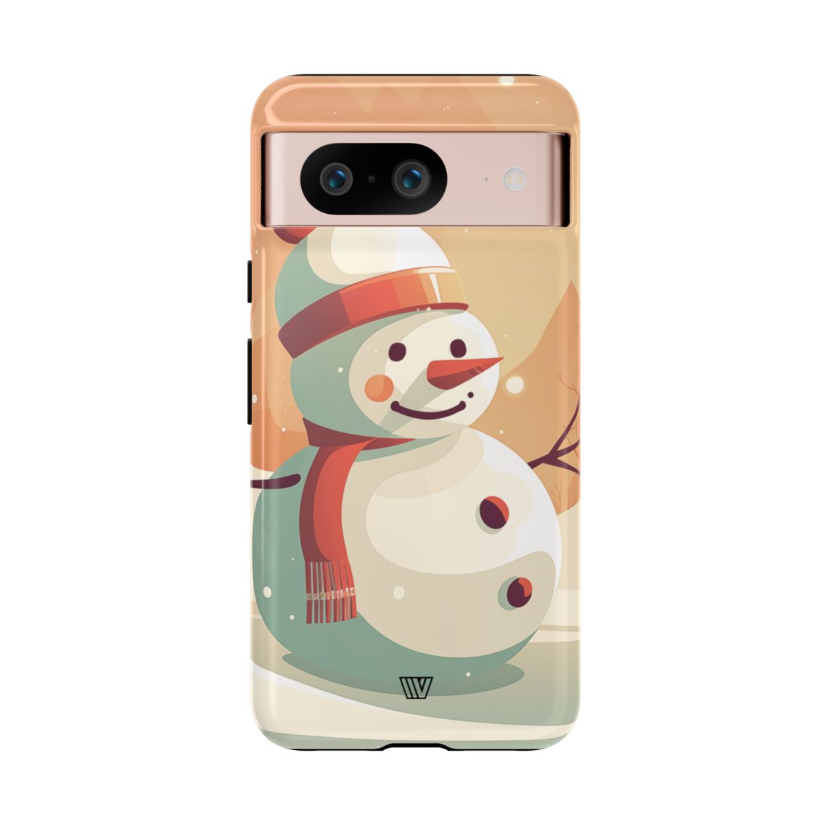 Tough Phone Case Impact Resistant Polycarbonate Dual-Layer SUNSET SNOWMAN