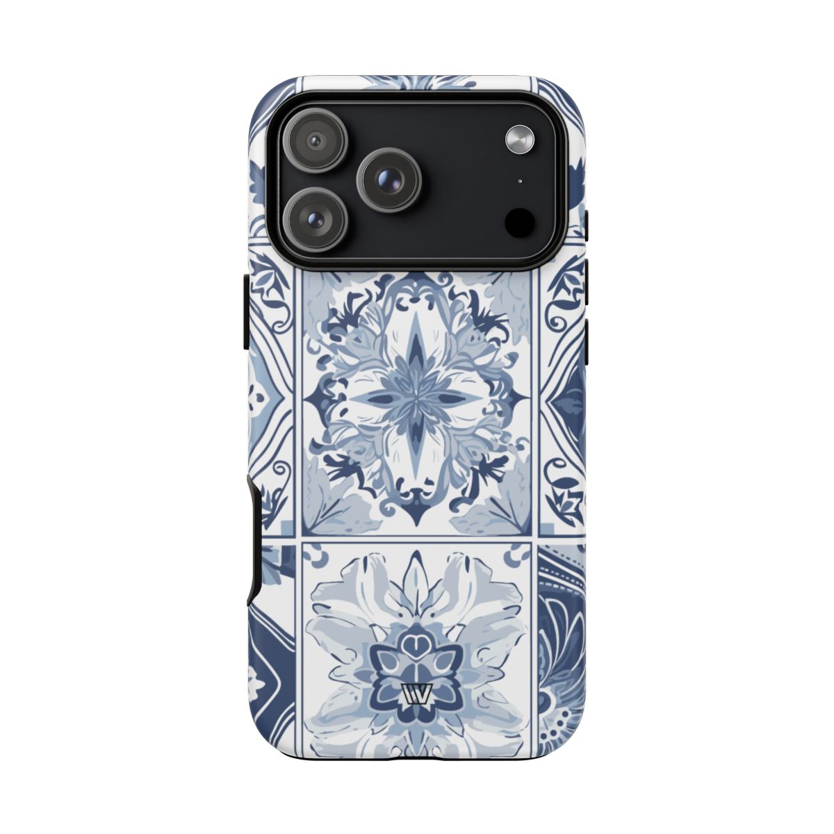 Blue White Tile Tough Impact-Resistant Phone Case