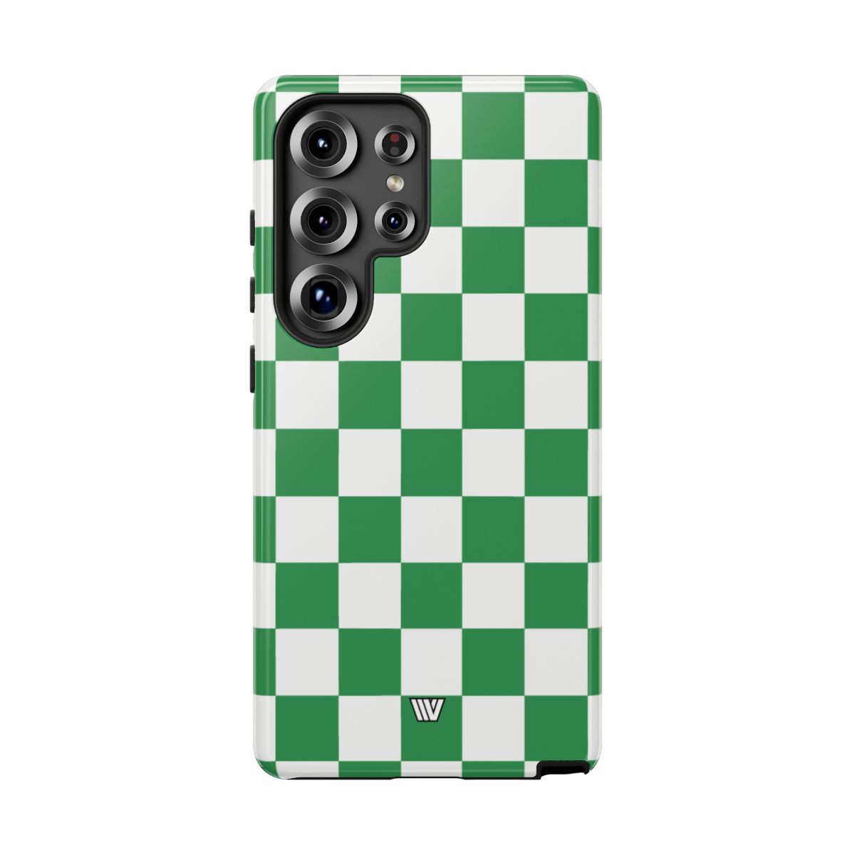 Green White Checkerboard Tough Phone Case