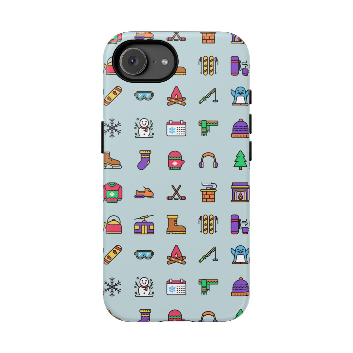 Tough Phone Case Dual-Layer Protective WINTER ICONS