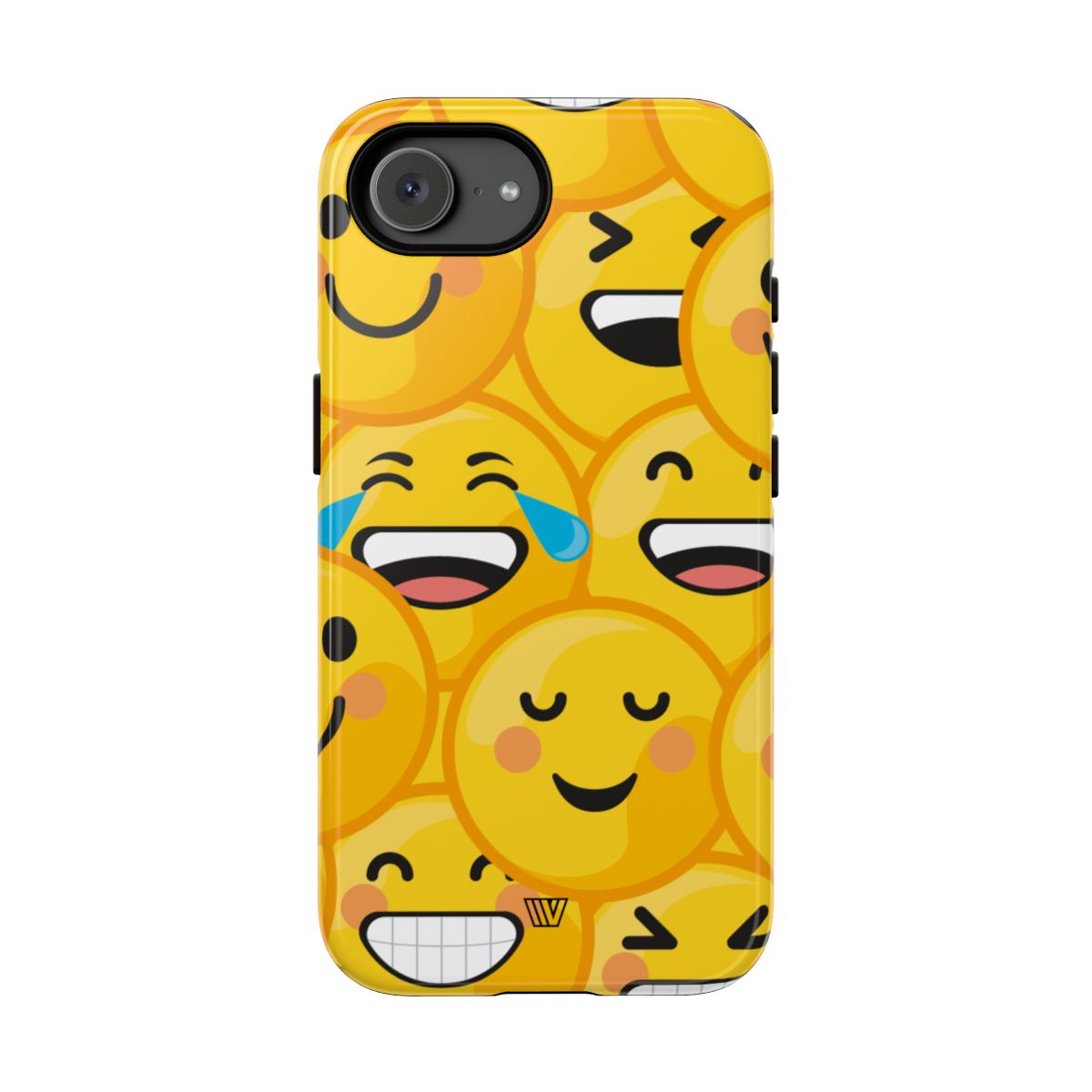 Tough Phone Case Impact-Resistant Dual-Layer Polycarbonate EMOJI FACES