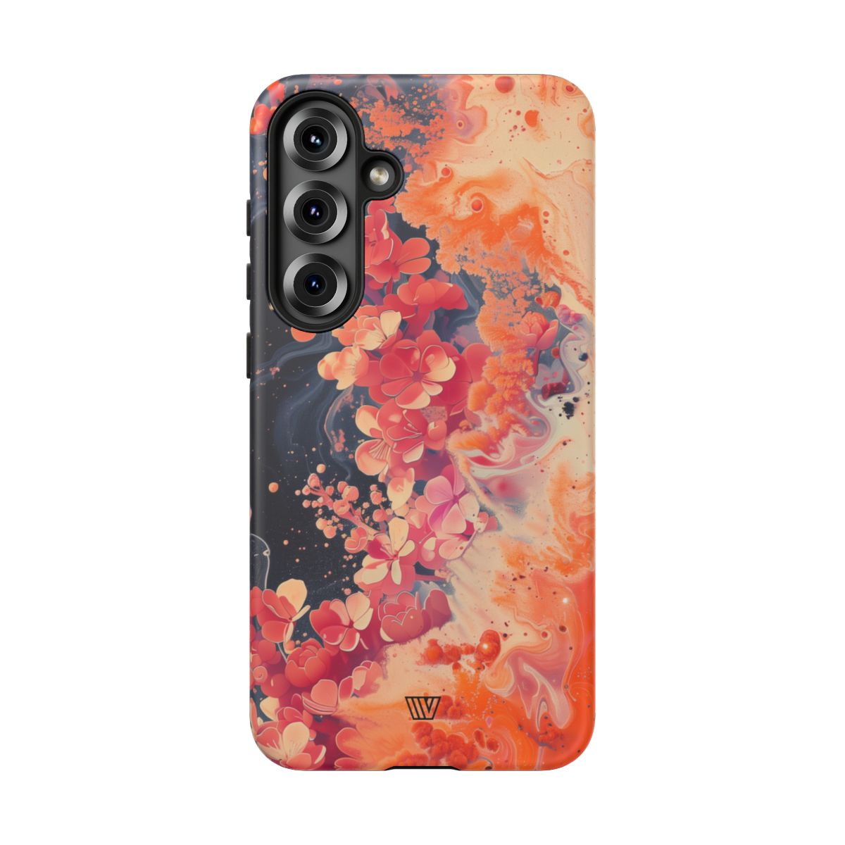 Tough Phone Case Dual-Layer Protection Phone Case WAVE OF FLOWERS