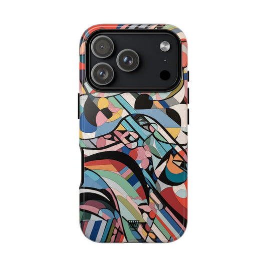 Abstract Mural Tough Phone Case Dual-Layer Protection