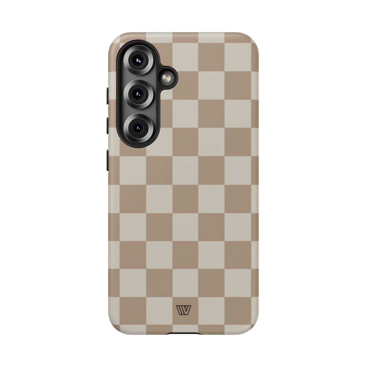 Checkerboard Tough Phone Case Dual-Layer Protection NEUTRAL