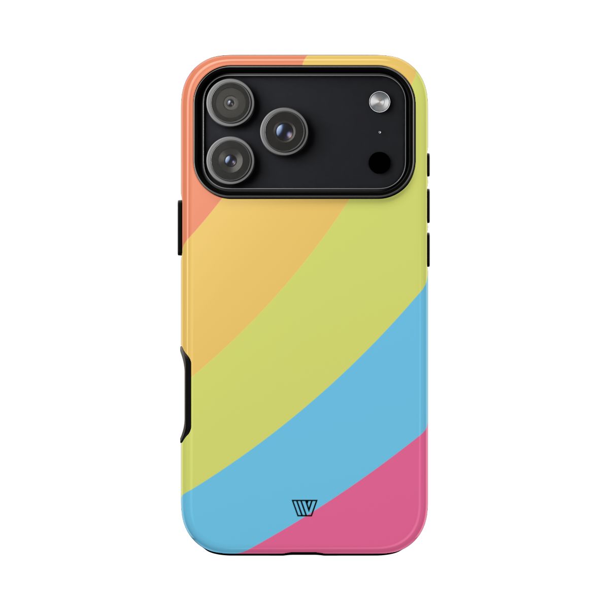 Neon Rainbow Tough Phone Case Dual-Layer Protective Shell