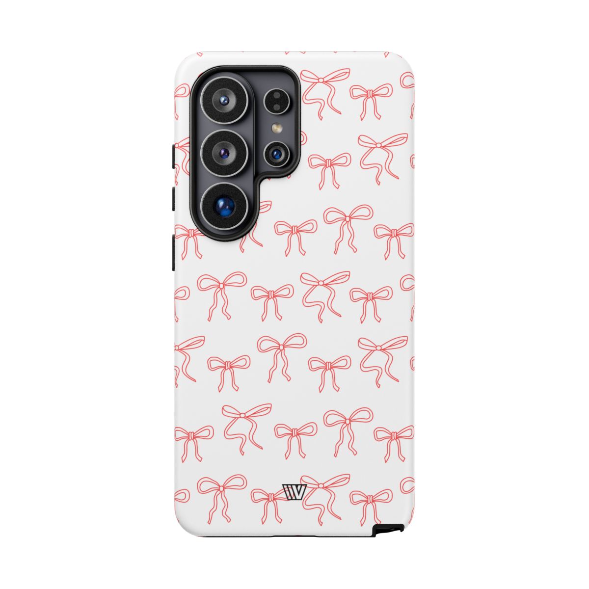 Red Ribbon Tough Phone Case Dual-Layer Impact Resistant Trovvve