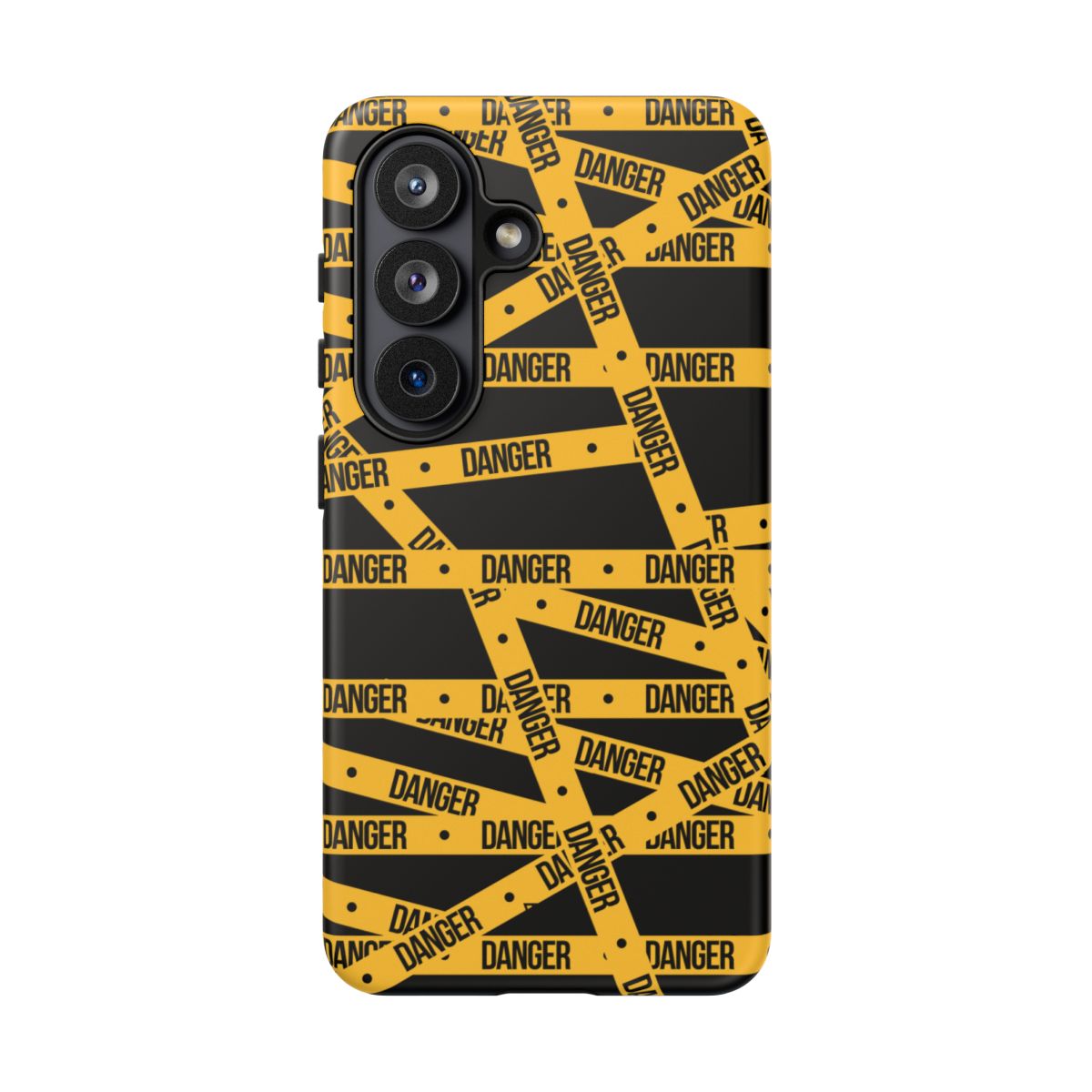 Tough Impact-Resistant Phone Case DANGER TAPE