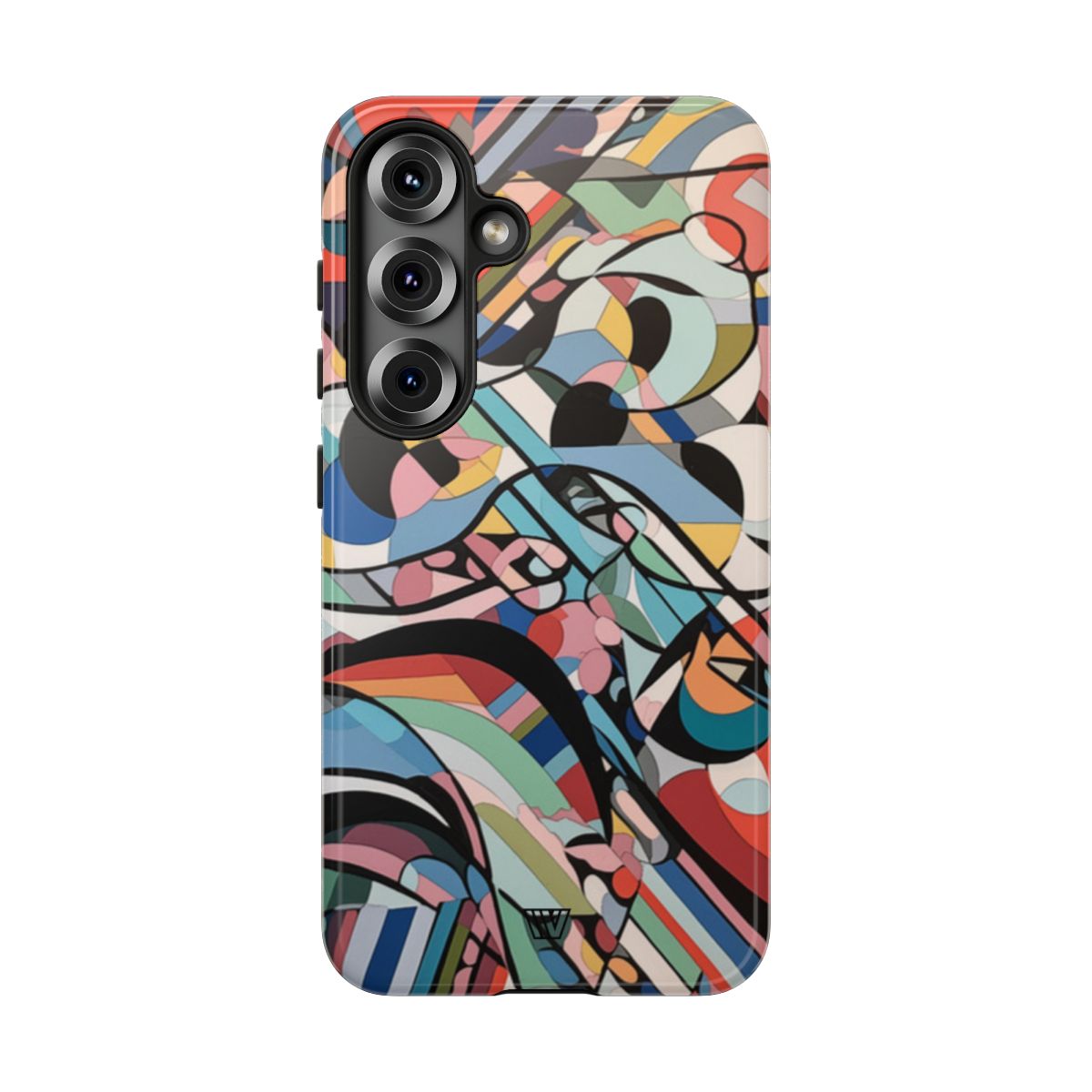 Abstract Mural Tough Phone Case Dual-Layer Protection