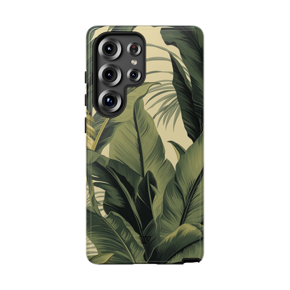 Tropical Leaves Tough Phone Case Dual-Layer Protection