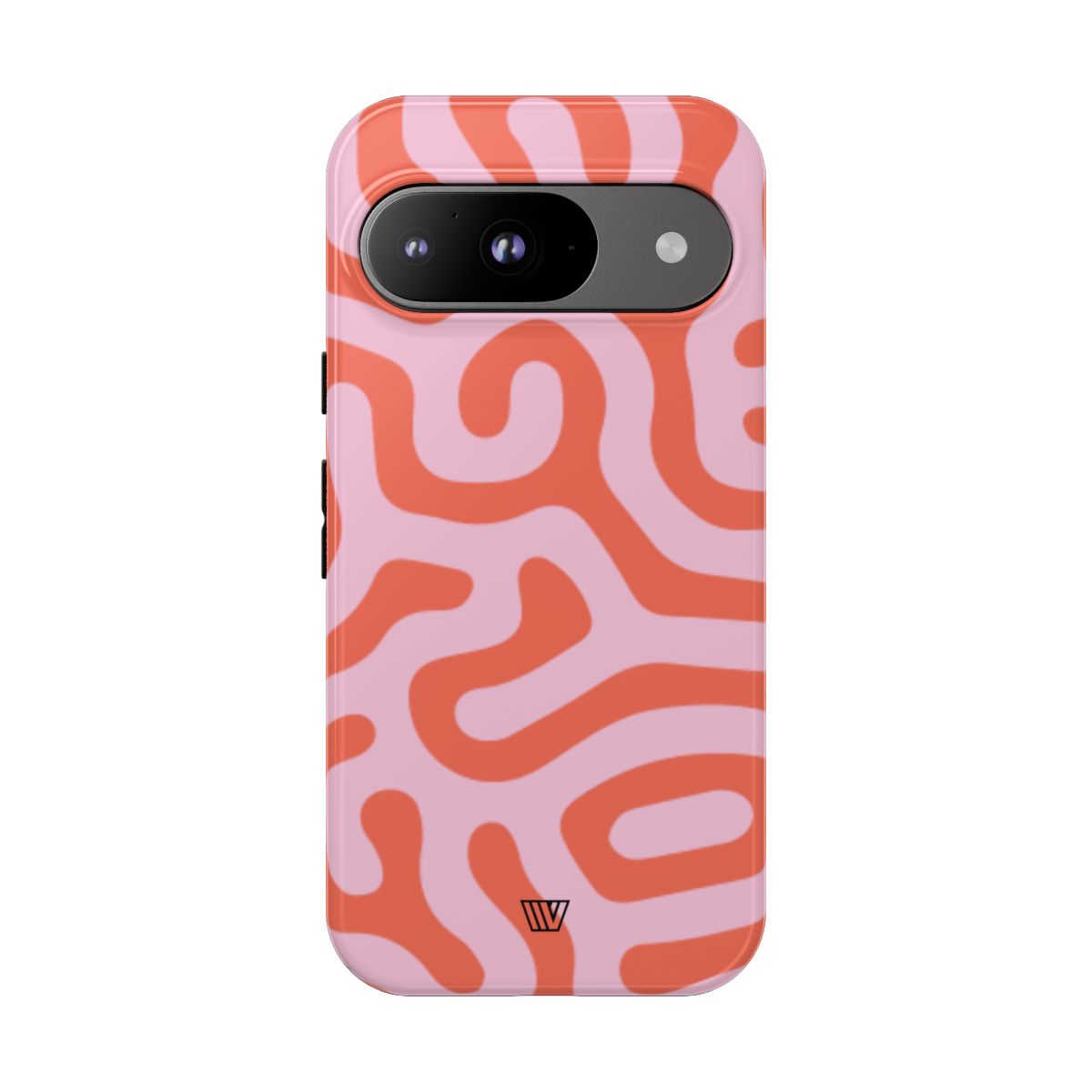 Tough Phone Case Dual-Layer Protection CORAL ORGANIC LINES