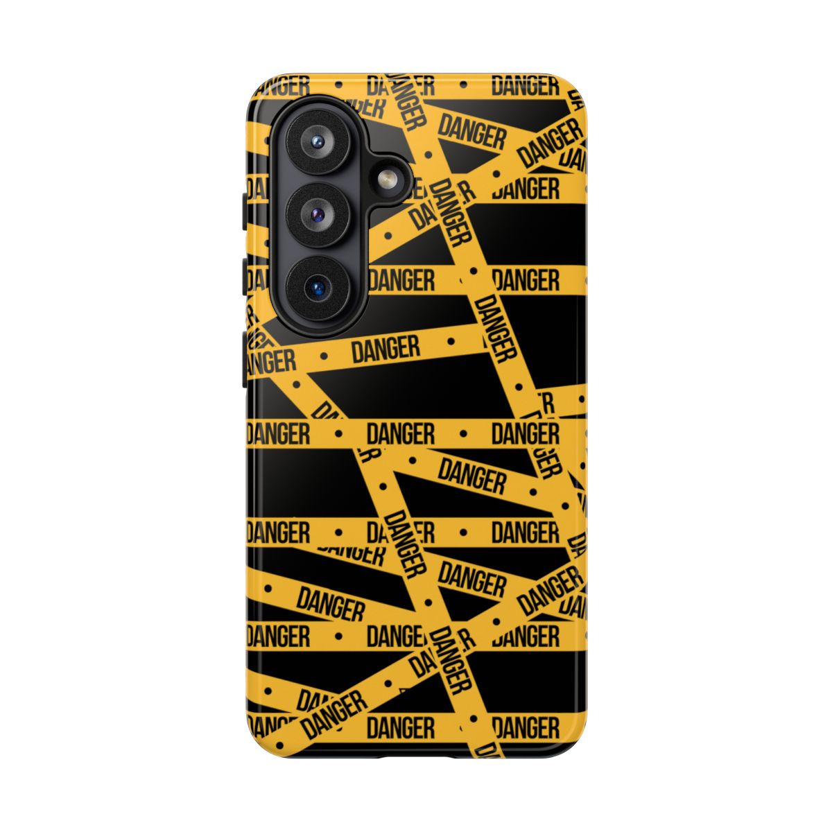 Tough Impact-Resistant Phone Case DANGER TAPE