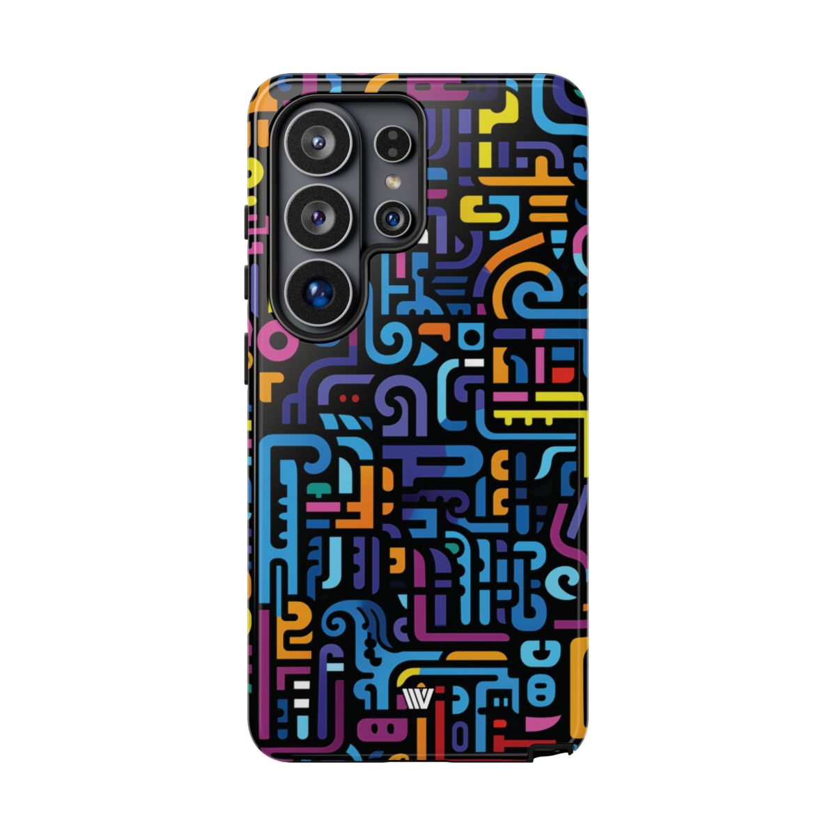 Tough Phone Case Dual-Layer Impact Resistant NEON GLYPHS